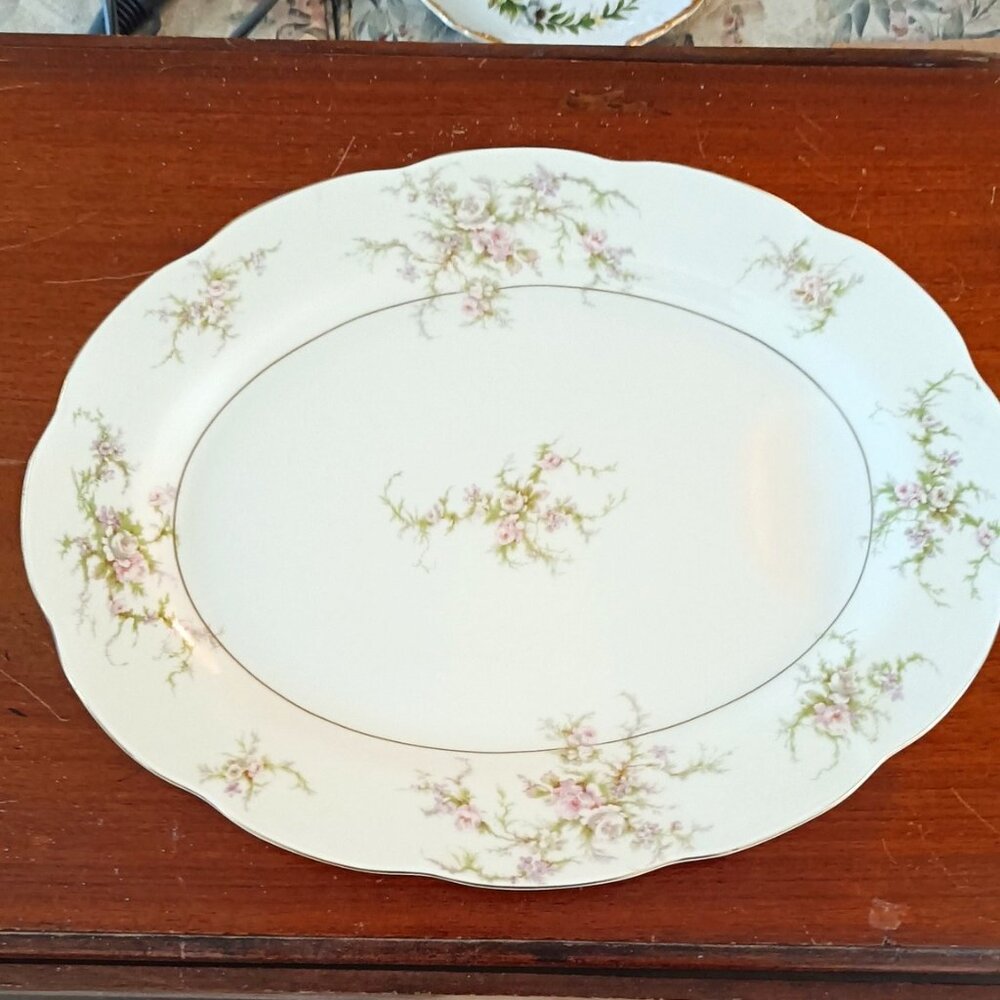 Vintage Theodore Haviland Rosalinde.14" Oval Serving Platter